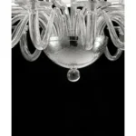 Contemporary Modern Huge “Transparent ” Murano Glass Chandelier - Image 8
