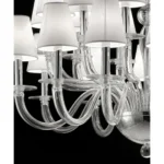 Contemporary Modern Huge “Transparent ” Murano Glass Chandelier - Image 3
