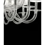 Contemporary Modern Huge “Transparent ” Murano Glass Chandelier - Image 4