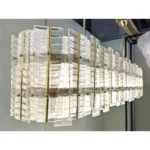 Contemporary Modern Italian "Tropical" Murano Glass Gold Chandelier by Simoeng - Image 9