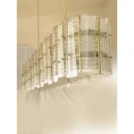 Contemporary Modern Italian "Tropical" Murano Glass Gold Chandelier by Simoeng - Image 6