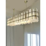 Contemporary Modern Italian "Tropical" Murano Glass Gold Chandelier by Simoeng - Image 5