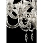 Huge Imperial Trasparent "Rigadin" Murano Glass Chandelier - Image 6