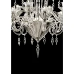 Huge Imperial Trasparent "Rigadin" Murano Glass Chandelier - Image 4