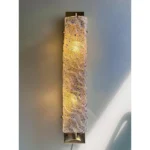 Luxury Gold Wall Sconces With Blue "Graniglia" Murano Glass --Set of Two - Image 3