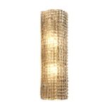 Contemporary Modern Smoked-Fumè“Crocodile” Murano Glass Wall Sconces-Set of Two - Image 5