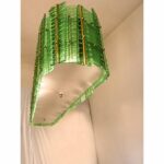 Green Contemporary Modern Italian "Tropical" Murano Glass Gold Chandelier by Simoeng - Image 4