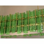 Green Contemporary Modern Italian "Tropical" Murano Glass Gold Chandelier by Simoeng - Image 6