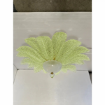 Green "leaves"Murano Glass Flush Mount - Image 8