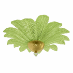 Green "leaves"Murano Glass Flush Mount