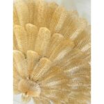 Imperial Luxury Venetian Amber ” Leaves Graniglia” Murano Glass Flush Mount - Image 5