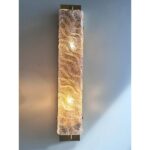 Luxury Gold Wall Sconces With Pink-Ametista "Graniglia" Murano Glass --Set of Two - Image 6