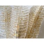 Luxury "VENETIAN" Scenographic Wall Sconces Whith Amber Graniglia Leaves Murano Glass - Image 2