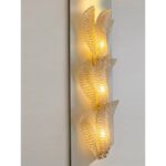 Luxury "VENETIAN" Scenographic Wall Sconces Whith Amber Graniglia Leaves Murano Glass - Image 3