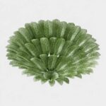 Monumental Imperial Luxury Venetian Green ” Leaves Graniglia” Murano Glass - Image 4