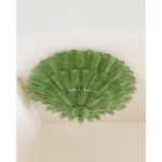 Monumental Imperial Luxury Venetian Green ” Leaves Graniglia” Murano Glass - Image 5