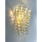 Pair of Luxury Italian "Spikes" Murano Glass Scenographic Wall Sconce - Image 6