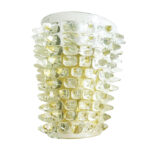 Pair of Luxury Italian "Spikes" Murano Glass Scenographic Wall Sconce