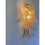 Transparent and Gold “Selle” Murano Glass Wall Sconce  by Simoeng - Image 5