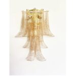 Transparent and Gold “Selle” Murano Glass Wall Sconce  by Simoeng - Image 4