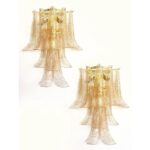 Transparent and Gold “Selle” Murano Glass Wall Sconce  by Simoeng - Image 6