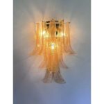 Transparent and Gold “Selle” Murano Glass Wall Sconce  by Simoeng - Image 2