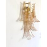 Transparent and Gold “Selle” Murano Glass Wall Sconce  by Simoeng - Image 3