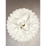 Contemporary imperial Frosted “Selle” Murano Glass Chandelier - Image 4