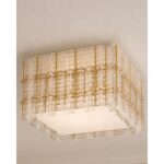 Contemporary Modern Italian “Tropical” Murano Glass Square Flush Mount by Simoeng - Image 4