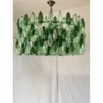 Oversized Contemporary Murano Glass Poliedro Chandelier in Burnished Venini Style by Simoeng - Image 7